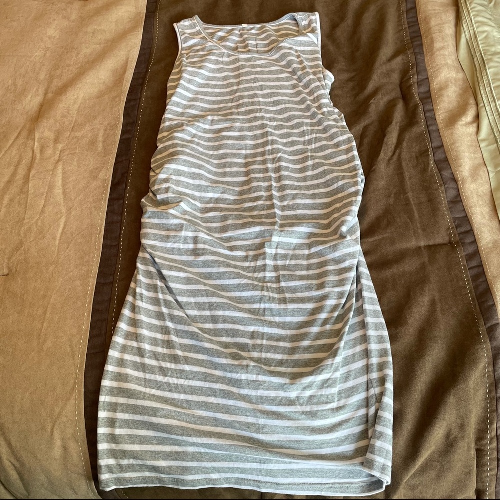 MATERNITY* striped L dress